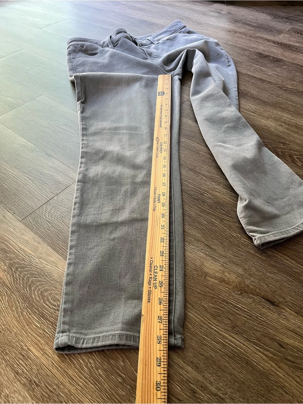 Talbots women size 10 Light Gray Slim-Straight Jeans